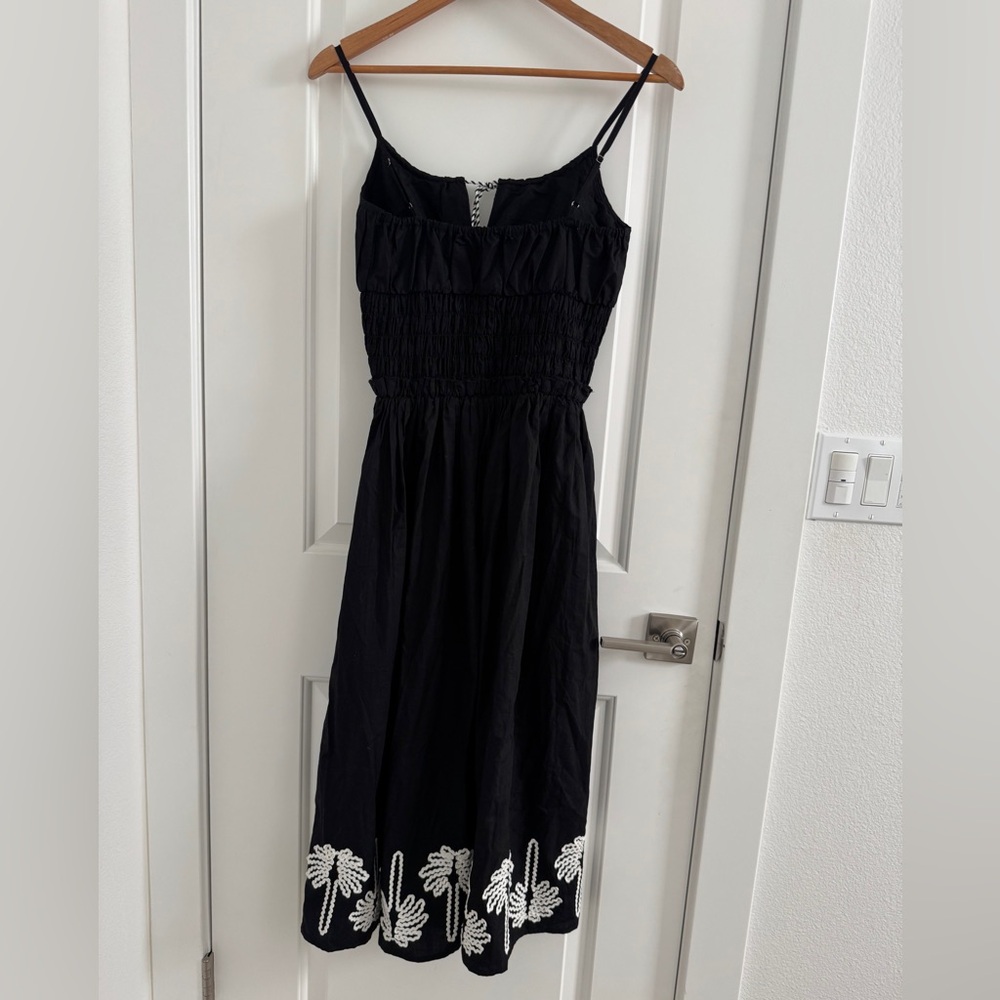 Rails Baja Dress In Black
Ivory Palm Trees Black Embroidered Sundress w Tassel S - Picture 9 of 15